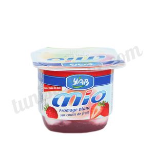 Fromage blanc fraise Mio Y'AB 100g