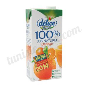 Jus naturel 100% orange Délice 1L