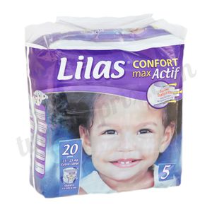 Couche Lilas Confort taille 5 (15-25kg)