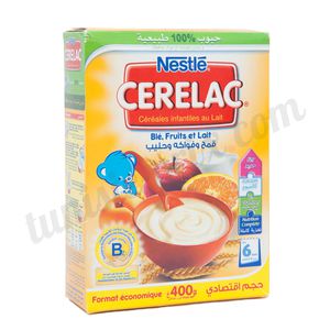 Cerelac blé, fruits et lait Nestlé 400g