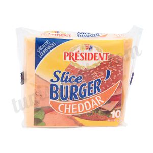 Slice Burger Cheddar Président 10 slices