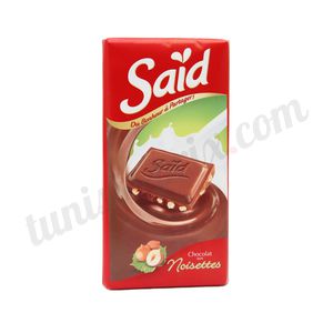 Chocolat aux noisettes Saïd 80g