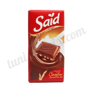 Chocolat aux céréales Saïd 75g