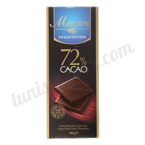 Chocolat noir 72% Cacao Maestro 100g